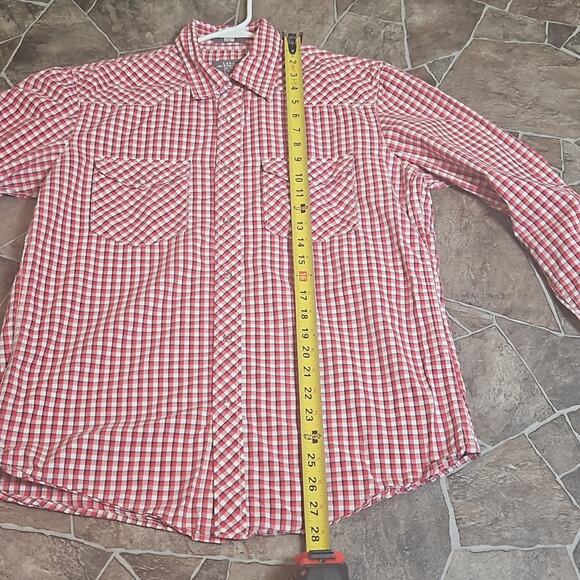 H&M L.O.G.G Fitted Collar Button Down Plaid Shirt Sz Medium - Picture 8 of 11